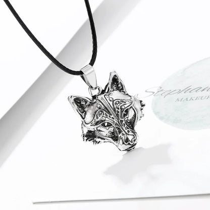Norse "I Am Wolf" Viking Celtic Necklace for Men & Women - Popular Totem Amulet with Card, Jewelry Gift