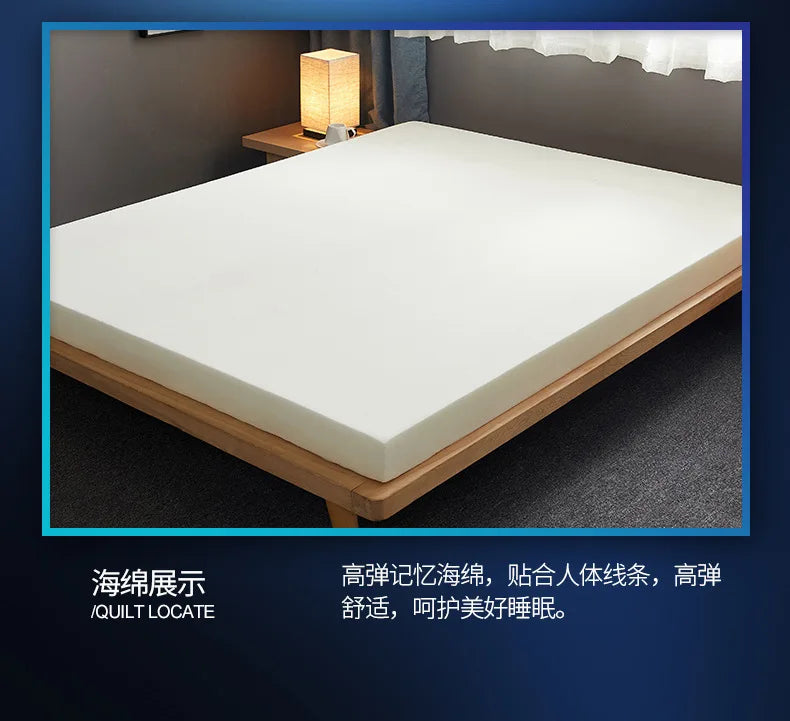 6/10cm Thai Natural Latex Floor Mattress – Foldable Tatami Mat with 95D Filling & Cotton Cover, Slow Rebound Comfort