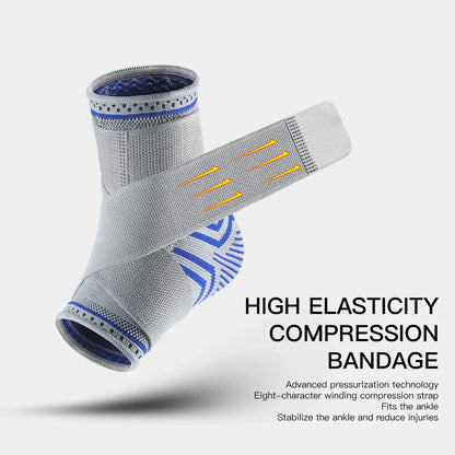 1/2 Pcs Breathable Ankle Support Compression Sleeve — Injury Recovery Joint Pain Sports Socks