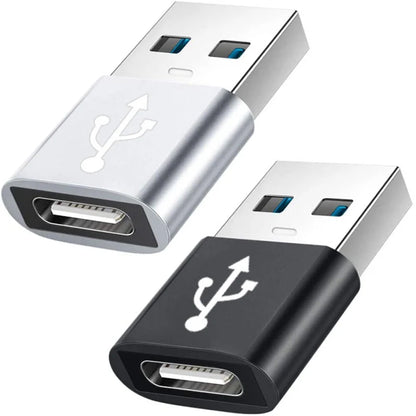 USB 3.0 to USB-C 3.1 Adapter – Mini Hi-Speed Type-C Female to USB-A Male Converter for Fast Charging & Data Sync OTG
