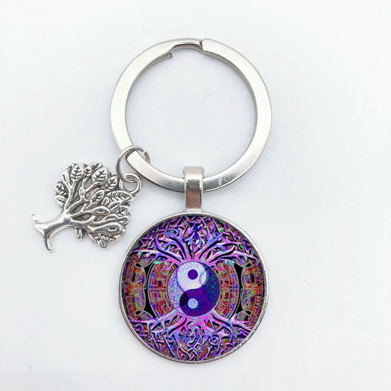 Tree of Life Keychain – Vintage Handmade Fashion Key Ring Jewelry Gift for Men & Women Party & Everyday Use Accessories