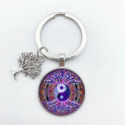 Tree of Life Keychain – Vintage Handmade Fashion Key Ring Jewelry Gift for Men & Women Party & Everyday Use Accessories