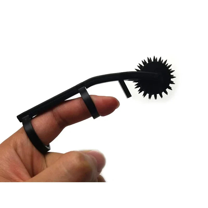Stainless Steel Fetish Finger Needles Wheel — BDSM Wartenberg Pinwheel for Erotic Stimulation, Adult Sex Toy for Couples
