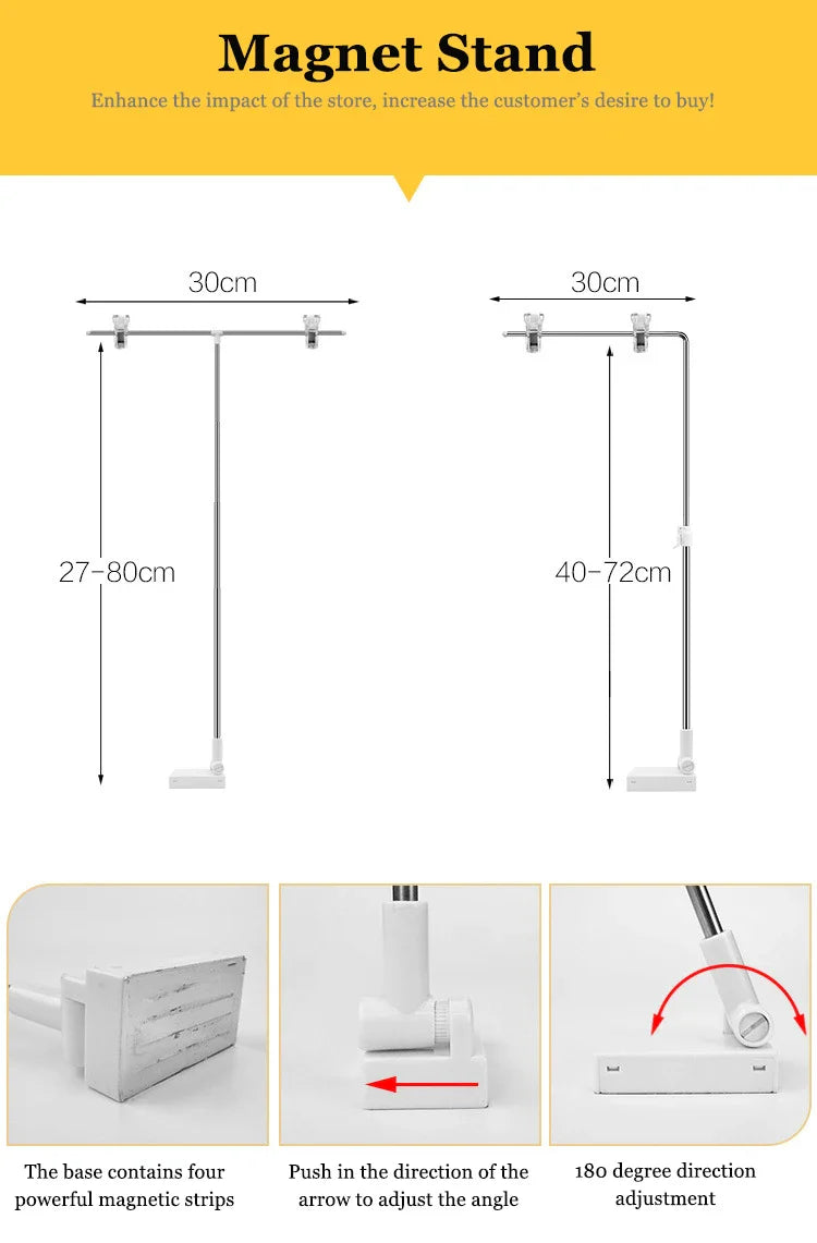 Adjustable T-Shape Photography Backdrop Stand – Background Frame Support System with Clamps for Video Studio