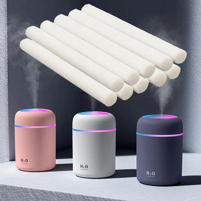 5pcs/10pcs Air Humidifier Replacement Filters: Cotton Sponge Diffuser Sticks for Home and Office Aroma Humidifiers
