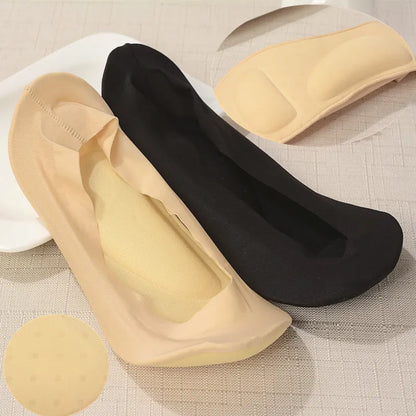 Women's 3D Stretch Breathable Deodorant Running Cushion Insoles - Orthopedic Pad for Invisible Sock Shoes - WD-1