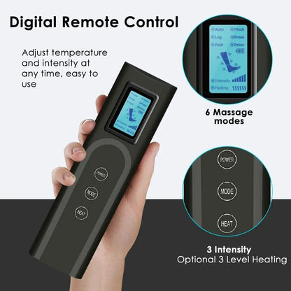 Foot Air Pressure Leg Massager — 360° Circulation & Muscle Relaxation Device for Lymphatic Drainage