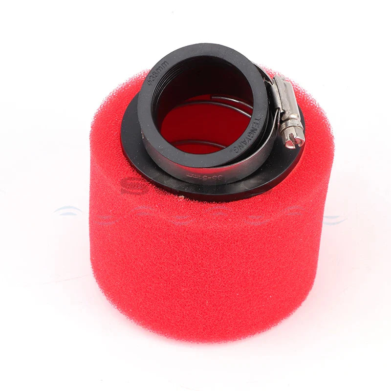 35–60mm Foam Air Filter – Red Elbow Neck Sponge Cleaner for Scooter, Dirt Bike, Motorcycle | Kayo BSE Compatible