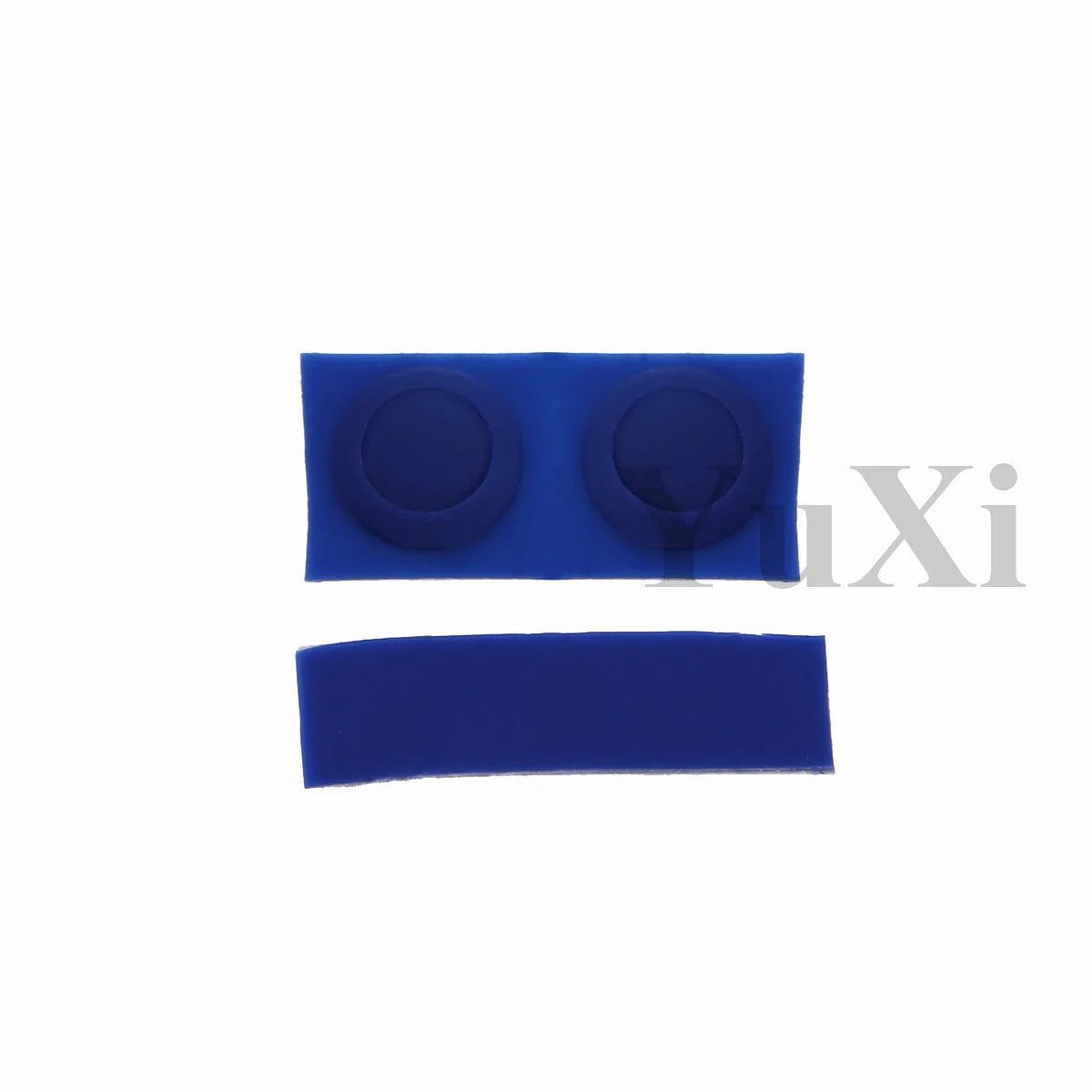 YuXi GBA SP Replacement Kit - Screw Covers & Luminous Dust Plug Rubber Set for Gameboy Advance SP