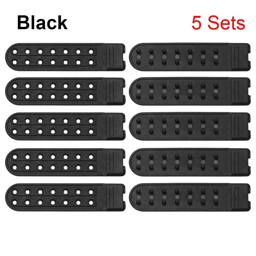 5 Sets Snapback Strap Replacement – 7-Hole Colorful Hat Repair Fastener Buckle Clip Extender for Baseball Caps