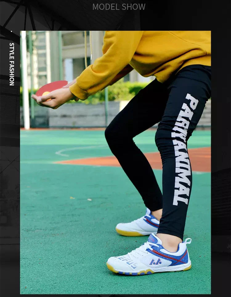 Unisex Non-Slip Breathable Table Tennis Shoes – Wear-Resistant Sports Training Sneakers