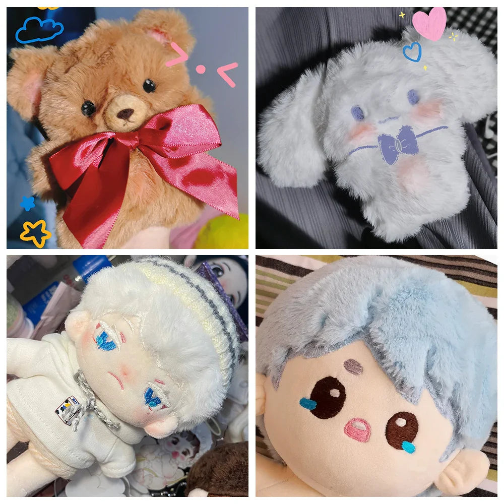 Sewbato Super Soft Artificial Rabbit Fur Fabric – 50x50cm Plush DIY Garment & Craft Material