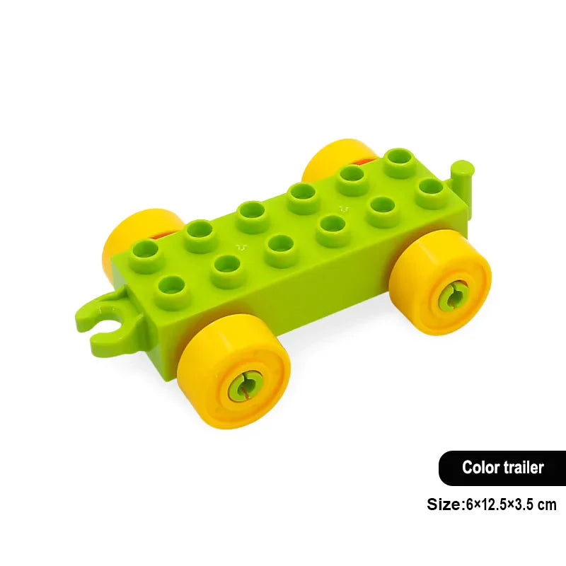 New Large Building Blocks Toys – Cartoon Princess Carriage, Car & Airplane Vehicle Models, Big Bricks Gift for Kids