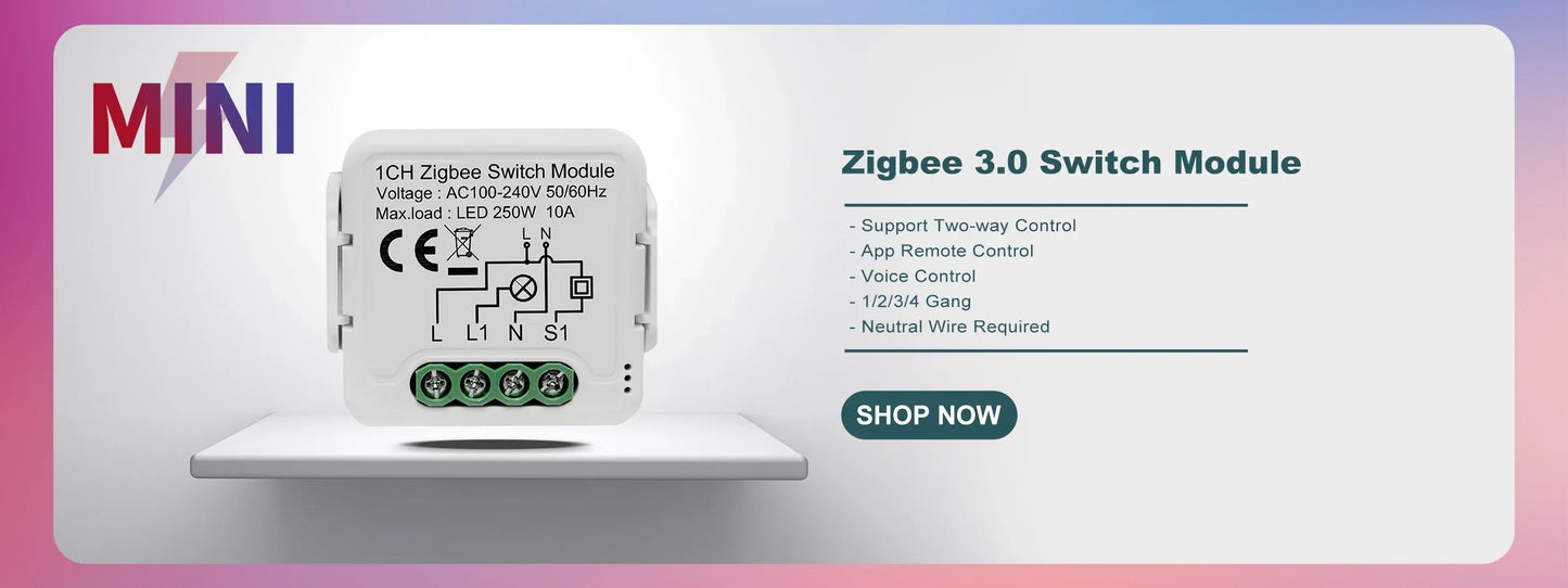 Tuya ZigBee 3.0 Smart Hub - Wireless/Wired Gateway Bridge for App & Voice Control, Alexa & Google Home Compatible