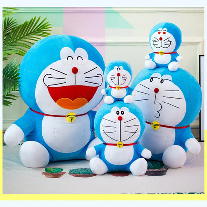 Anime Doraemon Kawaii Plush Toy – Soft Stuffed Animal Doll, Birthday Gift for Kids & Girlfriend
