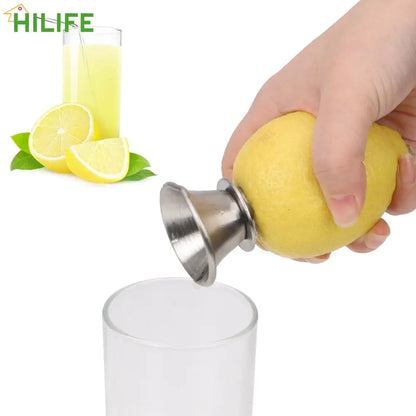 Stainless Steel Hand Juicer Pourer Screw: Manual Lemon Squeezer for Lemon, Orange, Limes, Citrus - Juice Squeeze Fruit Tool