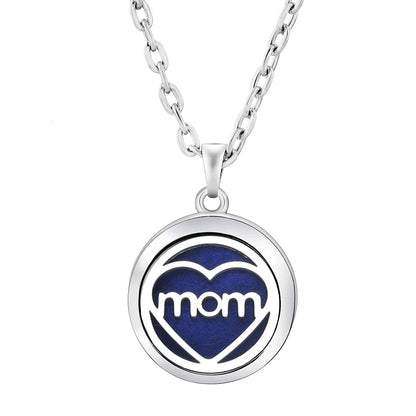 Stainless Steel Tree of Life Aromatherapy Necklace – Essential Oil Diffuser Pendant for Women
