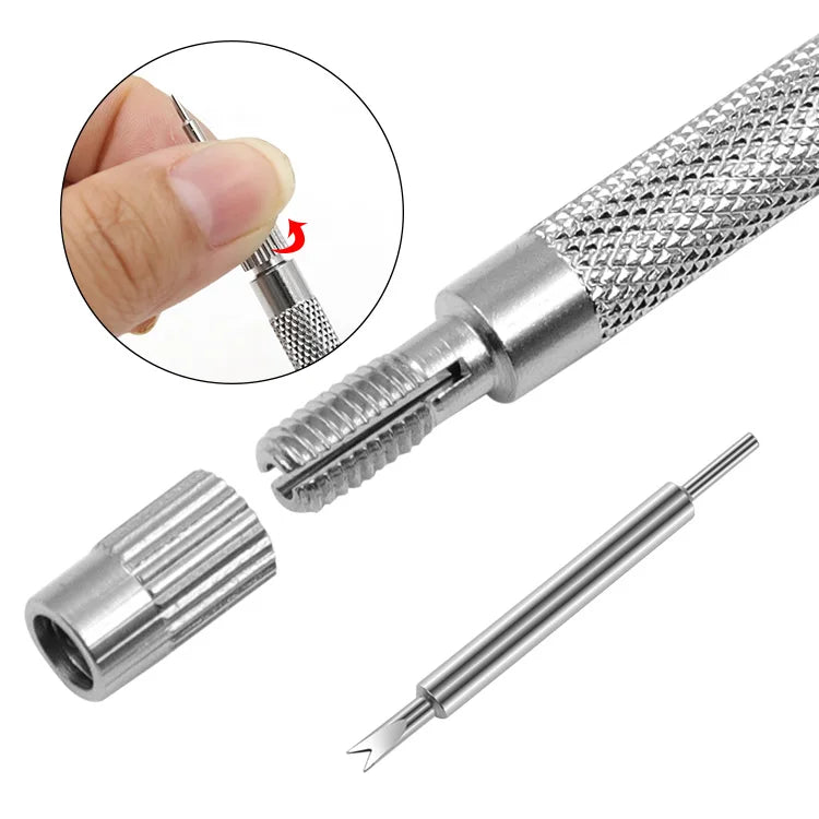 5PCS Professional Adjustable Watch Band Link Remover — Metal Bracelet Pin & Strap Repair Tool Set