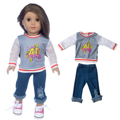 18-Inch Girl Doll Winter Coat — 43cm Baby Doll Jacket Outfit for Dressing