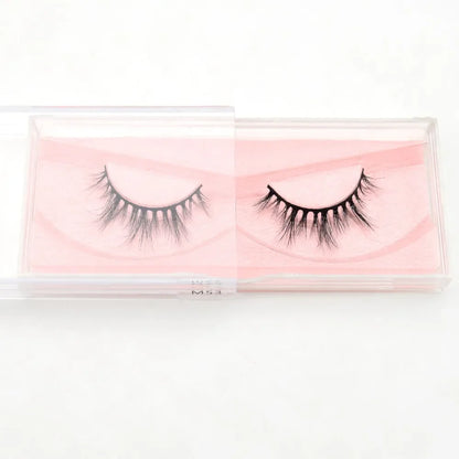 Visofree 3D Mink Eyelashes – Thick Handmade Full Strip Cruelty-Free False Lashes for Makeup M56