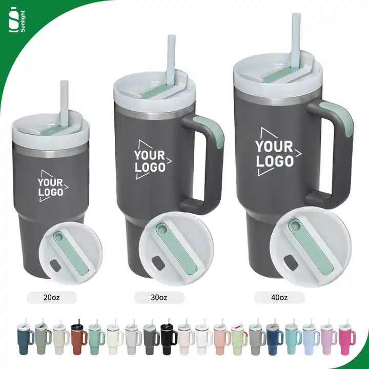 H2.0 Customizable Outdoor  Flowstate Tumbler with Handle - Available in 20oz, 30oz, & 40oz