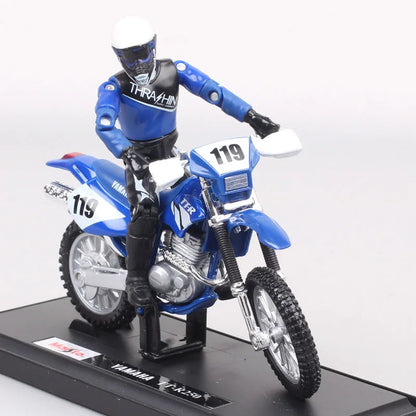 1/18 Scale 3.75" Motorcycle Racer Action Figure – Villopoto #5, Dungey #199, Pastrana Bike Model Collectible Toy