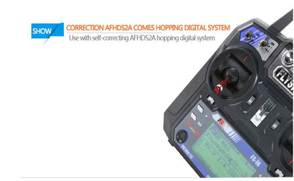 Flysky FS-i6 2.4G 6CH RC Transmitter Controller – FS-iA6 Receiver for Helicopter, Plane, Quadcopter & Glider
