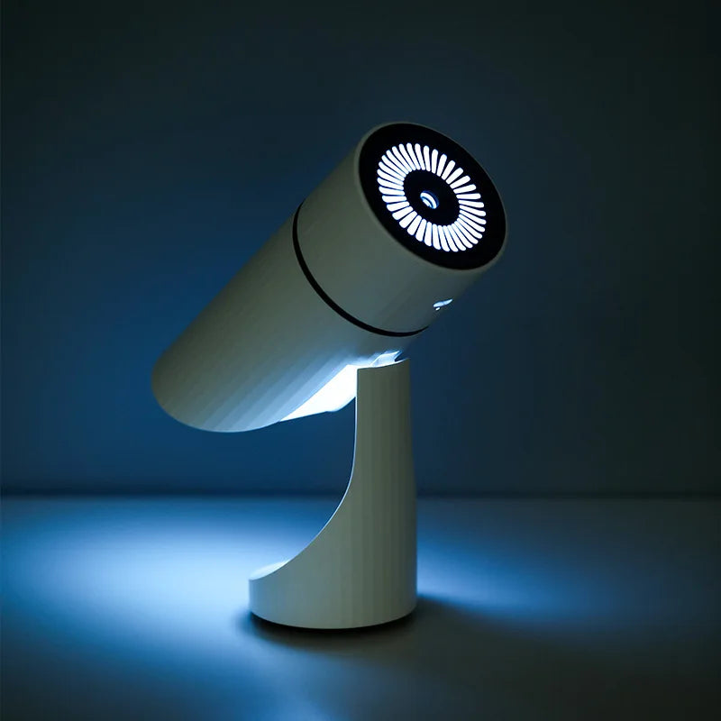 260ML Wireless USB Air Humidifier – Ultrasonic Cool Mist Aromatherapy Diffuser with 1000mAh Rechargeable Battery, Quiet Fogger