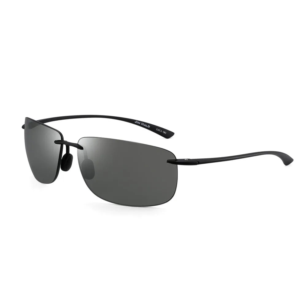 JIM Ultralight Sport Sunglasses – TR90 Rimless Frame for Men & Women, Ideal for Running, Fishing, Cycling, and Driving