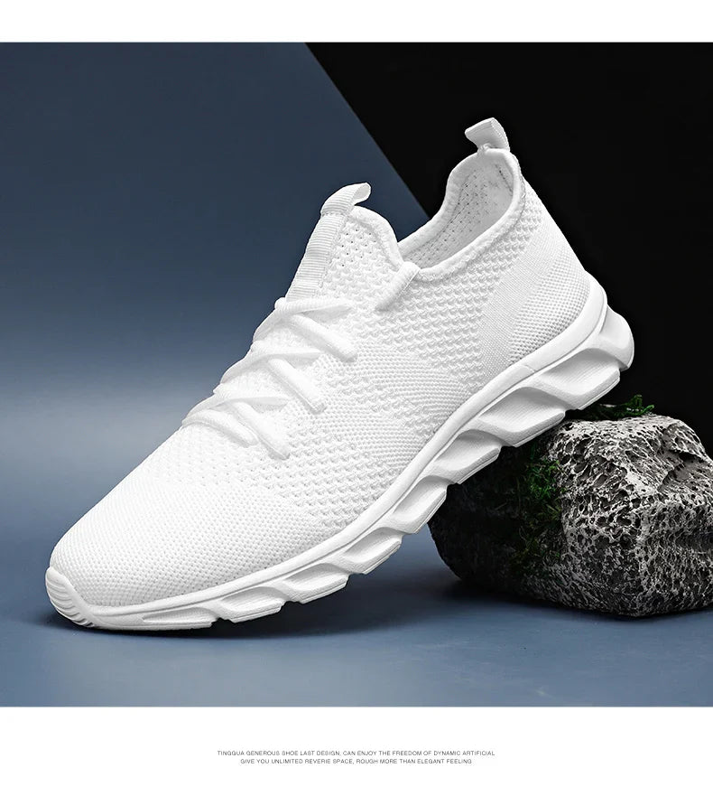 Men's Light Running Shoes – Comfortable, Breathable, Anti-Skid & Wear-Resistant Sneakers for Jogging & Sports