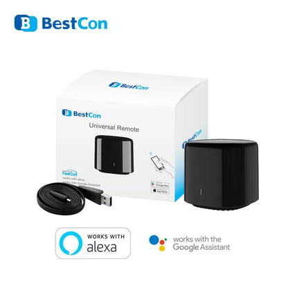 Bestcon RM4C Mini Universal WiFi IR Remote – Works with Alexa & Google Assistant for AC Control