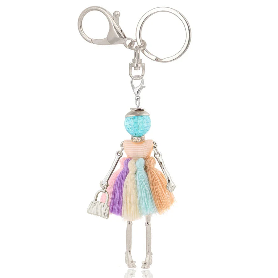 Trendy Women’s Metal Charm Keychain 2026 – Cute Statement Bag Pendant Jewelry Gift for Ladies