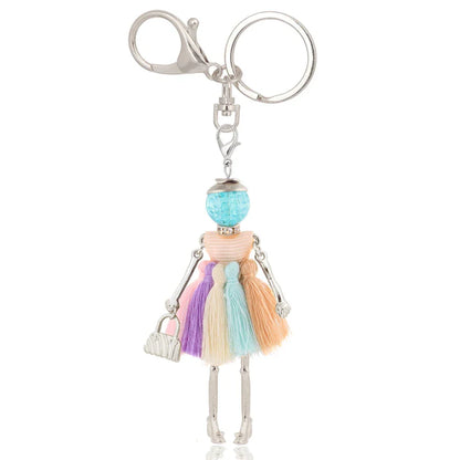 Trendy Women’s Metal Charm Keychain 2026 – Cute Statement Bag Pendant Jewelry Gift for Ladies