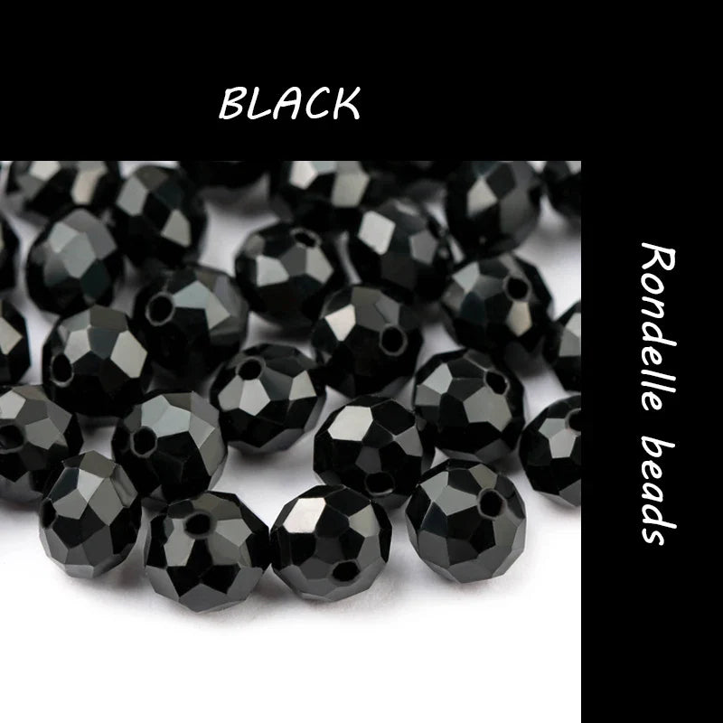 300PCS 4mm Round Crystal Glass Beads Set – Colorful Spacer Beads for Bracelet Jewelry Making & DIY Crafts (Buy 1 Get 1 Free)