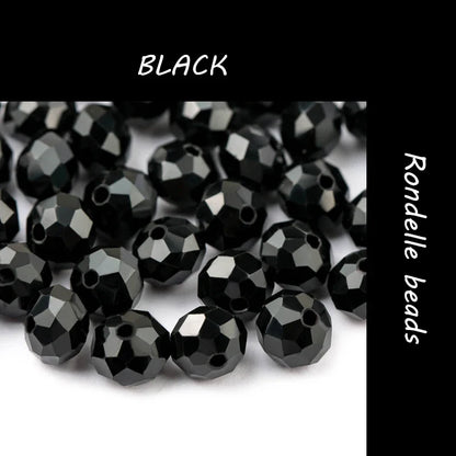 300PCS 4mm Round Crystal Glass Beads Set – Colorful Spacer Beads for Bracelet Jewelry Making & DIY Crafts (Buy 1 Get 1 Free)