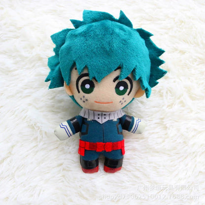 15CM My Hero Academia Plush Pendant Set – Izuku Midoriya, Katsuki Bakugo & Shoto Todoroki Soft Anime Doll Keychain Gifts
