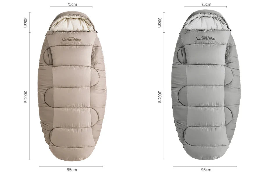 Naturehike PS300 Cotton Sleeping Bag – Wearable Winter Sleeping Bag for Hiking, Camping & Travel