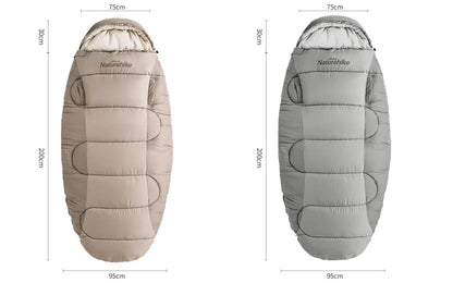 Naturehike PS300 Cotton Sleeping Bag – Wearable Winter Sleeping Bag for Hiking, Camping & Travel