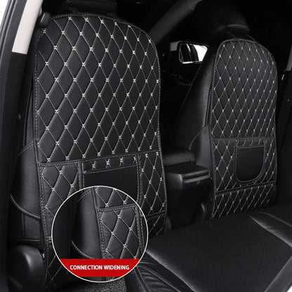 PU Leather Car Seat Back Protector – Anti-Kick Pad for Kids, Child Kick & Dirt Protection, Auto Accessories