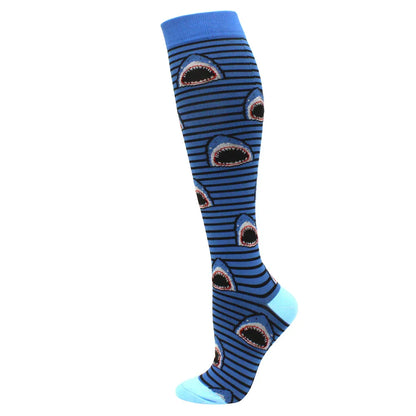 Compression Support Socks for Men & Women – Running Nursing Stockings for Edema, Varicose Veins & Blood Circulation Sports Wear