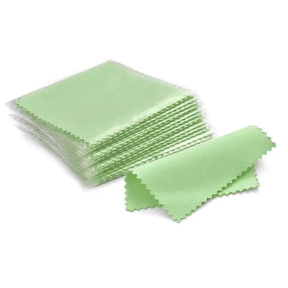 Silver Polishing Cloth – 8x8cm Reusable Jewelry Cleaning Wipes (10/50PCS) Anti-Tarnish