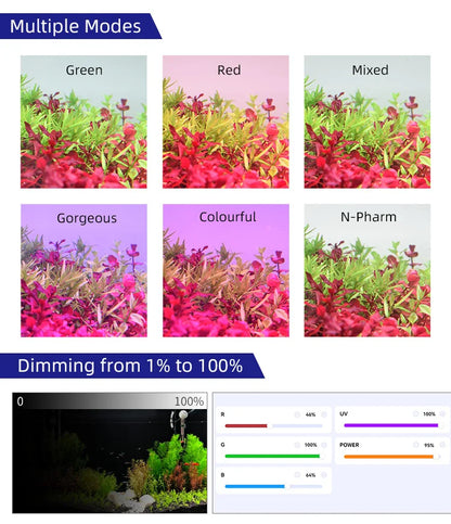 WEEK AQUA USB Aquarium Light – Full Spectrum LED for Plant Growth, Nano & Microlandscape Aquariums