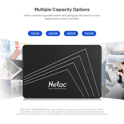 Netac SATA SSD Internal Solid State Drive – 128GB to 4TB HD SSD Disk for Laptops & PCs