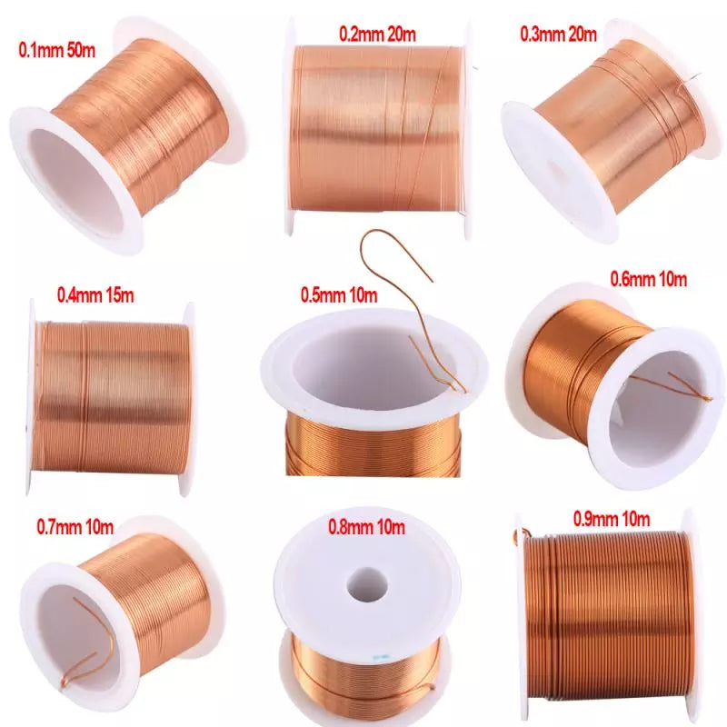 1-3 Rolls Copper Lacquer Wire | Magnet Wire Enameled Copper | Winding Wire Coil | Cable Copper Wire
