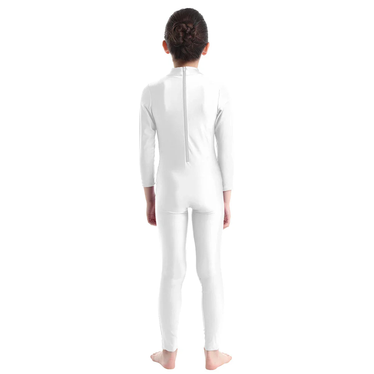 Kids Girls Full Body Gymnastics Bodysuit, Ballet Dance Jersey Leotard, Jumpsuit Sports Unitard, Children Dancewear and Sportswear
