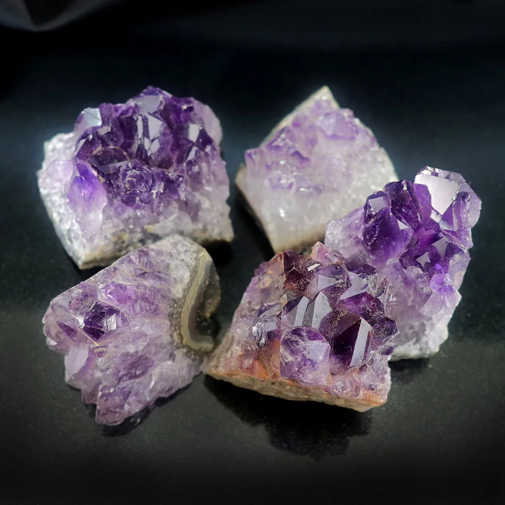 Amethyst Geode Crystal Wand — 10-70g Natural Quartz Stone Point for Energy Healing & Home Décor (30-50mm)