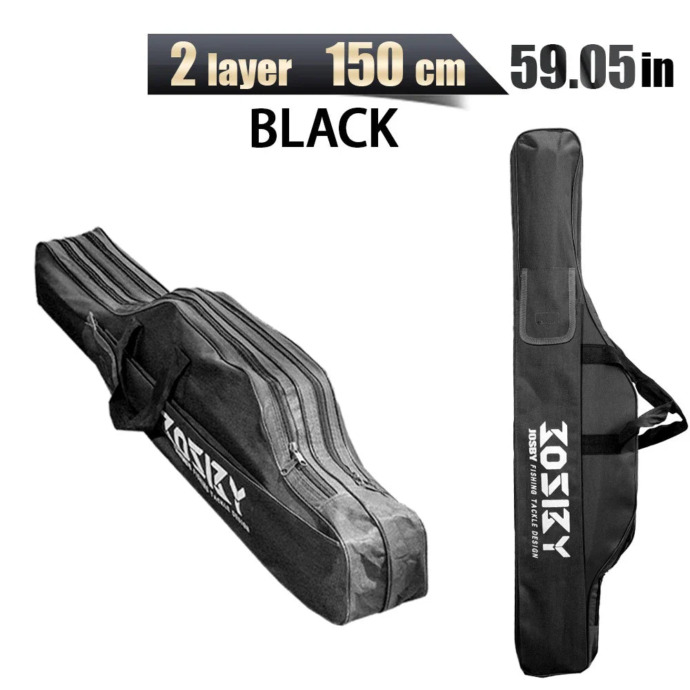 PROXPE Foldable Oxford Fishing Rod Bag – Multi-Purpose Fishing Gear Storage, 60-180cm High Quality