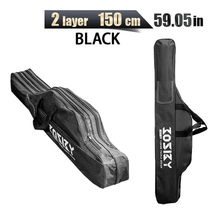 PROXPE Foldable Oxford Fishing Rod Bag – Multi-Purpose Fishing Gear Storage, 60-180cm High Quality