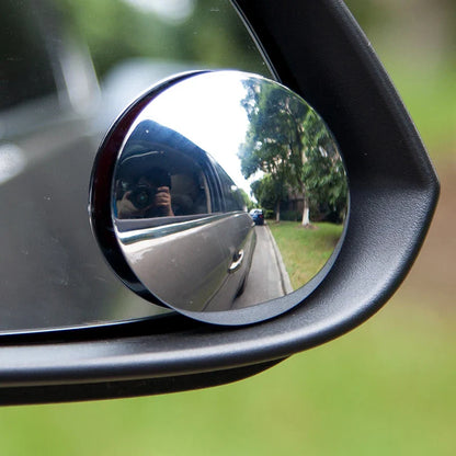 2PC 360° HD Frameless Blind Spot Mirrors – Ultrathin Wide-Angle Convex Rear View Car Accessories