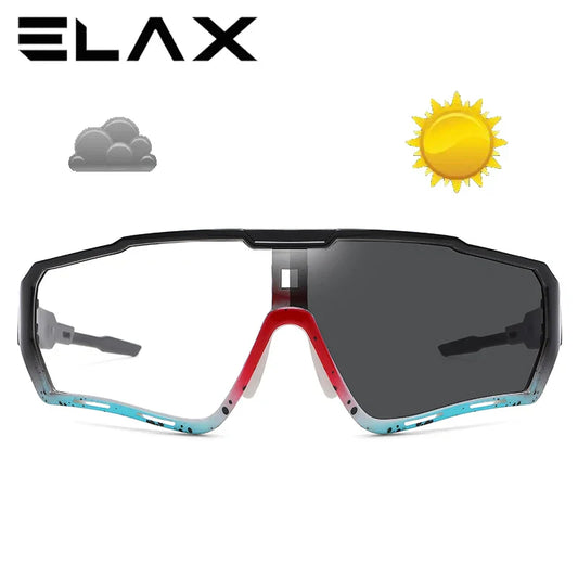 ELAX Photochromic Sunglasses – Sports Eyewear for Men & Women, MTB & Bicycle Cycling Glasses